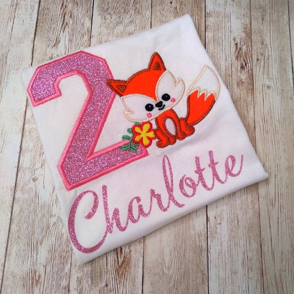 Embroidered Personalized Kid's Birthday T-shirt - Picture 1 of 1